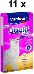 Produktbild von Vitakraft Katzensnack Cat Liquid Snack Huhn, 11 x 90g