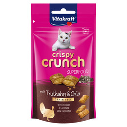 Produktbild von Vitakraft Katzensnack Crispy Crunch Truthahn & Chia - 60 g