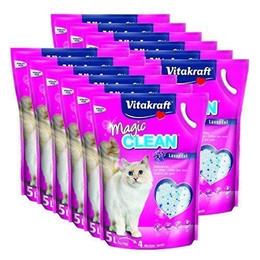 Produktbild von Vitakraft Katzenstreu Magic Clean Lavendel - 12 x 5 l