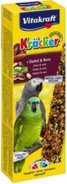 Produktbild von Vitakraft Kräcker Dattel & Nuss für Papageien - 4 x 2 Stk.