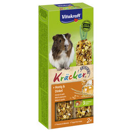 Produktbild von Vitakraft Kräcker Honig & Dinkel für Meerschweinchen - 2 x 10 Stk.