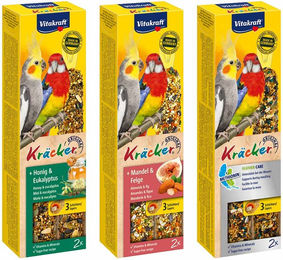 Produktbild von Vitakraft Kräcker Mixpaket Großsittich 3x2 Stück