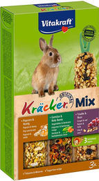 Produktbild von Vitakraft Kräcker® Trio Popcorn, Gemüse, Nuss 2x3 Stück
