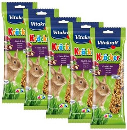 Produktbild von Vitakraft Kräcker Zwergkaninchen Traube und Nuss - 5 x 2 Stk.