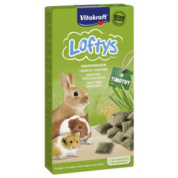 Produktbild von Vitakraft Loftys Knusperkissen für Nager - 10 x 100 g