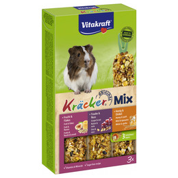 Produktbild von Vitakraft Meerschweinchen Kräcker Trio Honig, Nuss, Frucht - 168 g