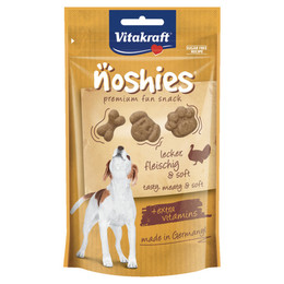 Produktbild von Vitakraft Noshies Hundesnack mit Truthahnfleisch - 4 x 90 g