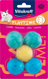 Vitakraft Playtime Katzenspielzeug Plüschbälle mit Schelle – Bild 1 von 3