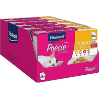 Produktbild von Vitakraft Poésie Classique Nassfutter Katze mit Huhn, Pute, Geflügel und Ente - 60 x 85 g