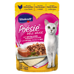 Produktbild von Vitakraft Poésie Délice Hühnchenfilet Katzennassfutter - 23 x 85 g
