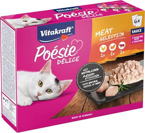 Produktbild von Vitakraft Poésie Délice Meat Selection Nassfutter Katze - 6 x 85 g