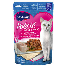 Vitakraft Poésie Délice mit Kabeljau in Sauce - 23 x 85 g – Bild 1 von 2