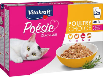 Produktbild von Vitakraft Poésie Poultry Choice in Gelee - 12 x 85 g