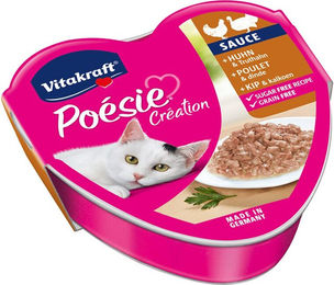Vitakraft Poésie - Schälchen - Huhn & Pute in Sauce - 15 x 85 g – Bild 1 von 4