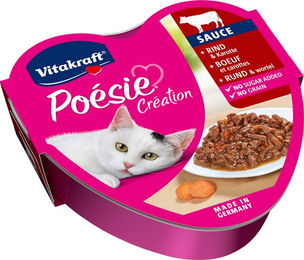Vitakraft Poésie - Schälchen - Rind & Karotte in Sauce - 15 x 85 g – Bild 1 von 2