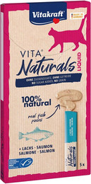 Produktbild von Vitakraft Vita Naturals Liquid Snack Lachs - 11 x 5 Stk.