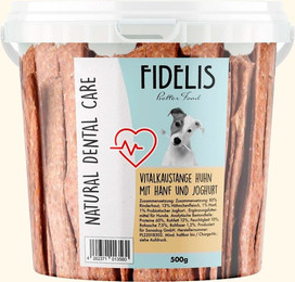 Produktbild von Vitalkaustange Hähnchen mit Hanf und Probiotischer Joghurt (500g-Eimer)