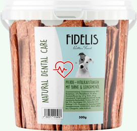 Produktbild von Vitalkaustange Pferd mit Birne and Leinsamenöl (500g-Eimer)