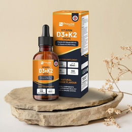 Produktbild von Vitamin D3 4000 IU + K2 MK7 Orange Liquid Drops - 30 ml
