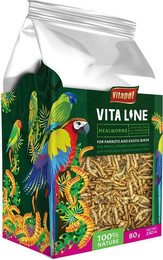 Produktbild von VITAPOL Larven der Weißen Fliege für Papageien und exotische Vögel - 80 g