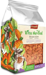 Produktbild von VITAPOL Vita Herbal Getrocknete Möhren für Nager und Kaninchen - 100 g