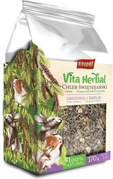 Produktbild von VITAPOL Vita Herbal Johannisbrot für Nager und Kaninchen - 170 g