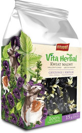 Produktbild von VITAPOL Vita Herbal Malvenblüten für Nager und Kaninchen - 15 g