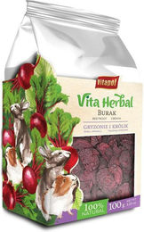 Produktbild von VITAPOL Vita Kräuter Rote Beete für Nager und Kaninchen - 100 g