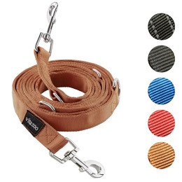 Produktbild von vitazoo Hundeleine Nylon mit Karabinern verstellbar - 3 m
