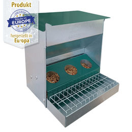 Produktbild von Vogel Futterautomat für Wellensittiche verzinkt - 3 Fressstellen