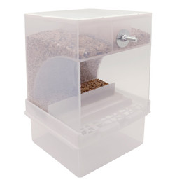 Produktbild von Vogel Futterautomat - Kunststoff - 2 Abteile - 14 x 25 x 13 cm - 1150 g