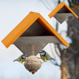 Produktbild von Vogelfutterhaus Holz Meisenknödelhalter Futterspender Vogelhaus
