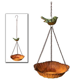 Produktbild von Vogelfutterstation Zum Aufhängen Metall Rost Antik