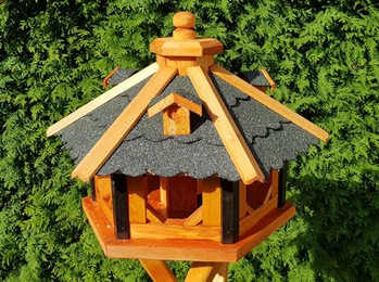 Produktbild von Vogelhaus aus Holz wetterfest L ohne Ständer Grün