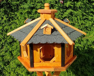 Produktbild von Vogelhaus aus Holz wetterfest XL ohne Ständer Grün