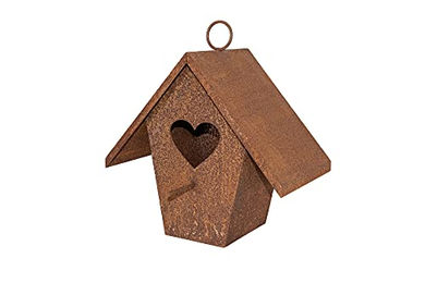 Produktbild von Vogelhaus Futterhaus aus Edelrost zum Hängen