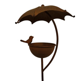 Produktbild von Vogelhaus Vogeltränke aus Metall in Rostoptik