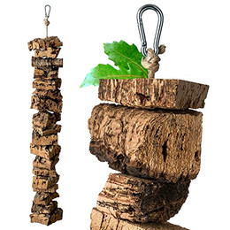 Produktbild von Vogelspielplatz Knabberkette aus Korkrinde 60cm - 60 cm