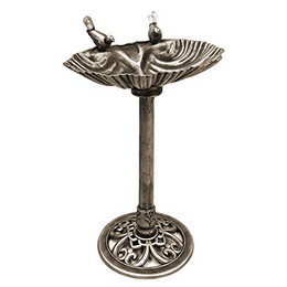 Produktbild von Vogeltränke Landhaus Stil Muschel Design Bronze