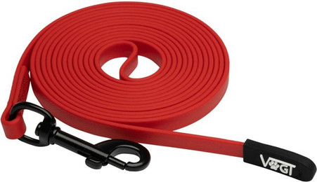 Produktbild von Vogt Hunde Trainingsleine aus Biothane Rot - 3 m