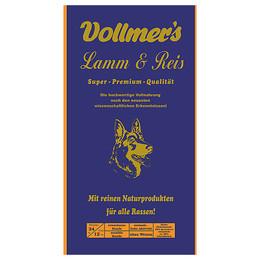 Produktbild von Vollmers Lamm & Reis Hundefutter - 5 kg