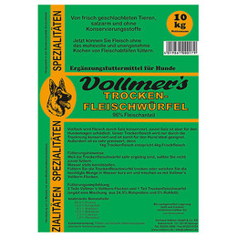 Produktbild von Vollmers Trockenfleischwürfel - 25 kg