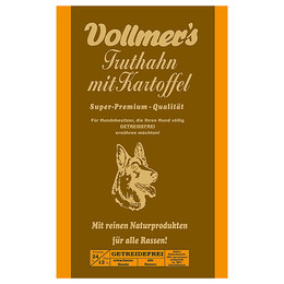 Produktbild von Vollmers Truthahn mit Kartoffel Hundetrockenfutter - 5 kg