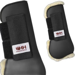 Produktbild von Vorderbein-Schoner für Pferde aus Schafsleder Hispano Hipica