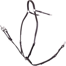 Produktbild von Vorderzeug für Pferde mit Sattelzügeln und Gummiband BR Equitation Rayleigh