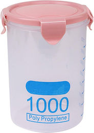 Produktbild von Vorratsdose für Lebensmittel 1000 ml Kunststoff rosa - 1000 ml