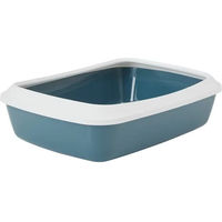 Produktbild von Vadigran Katzentoilette Iriz offene Schalentoilette aus Kunststoff in Blau oder Grün
