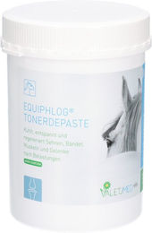 Produktbild von Valetumed Equiphlog Tonerde-Paste zur Kühlung und Regeneration von Bändern, Sehnen und Muskeln für Pferde - 1,5 kg