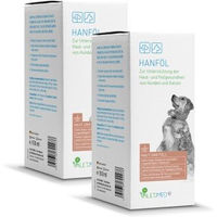 Produktbild von Valetumed Hanföl Haut-Fell-Supplement Nahrungsergänzung für Hunde und Katzen 2x 100ml - 2 x 100 ml