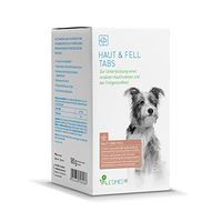 Produktbild von Valetumed Haut & Fell Tabletten für Hunde zur Unterstützung der Hautfunktion und Fellgesundheit 2x 180g - 180 g